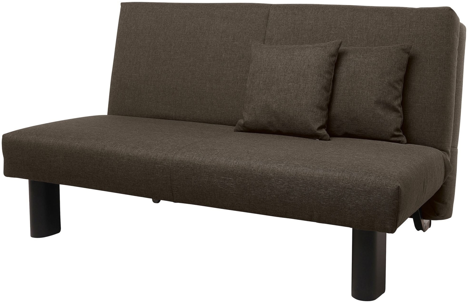 Faltsofa Kalomira Bezug Flachgewebe Metall schwarz / braun 21488 Bild 1