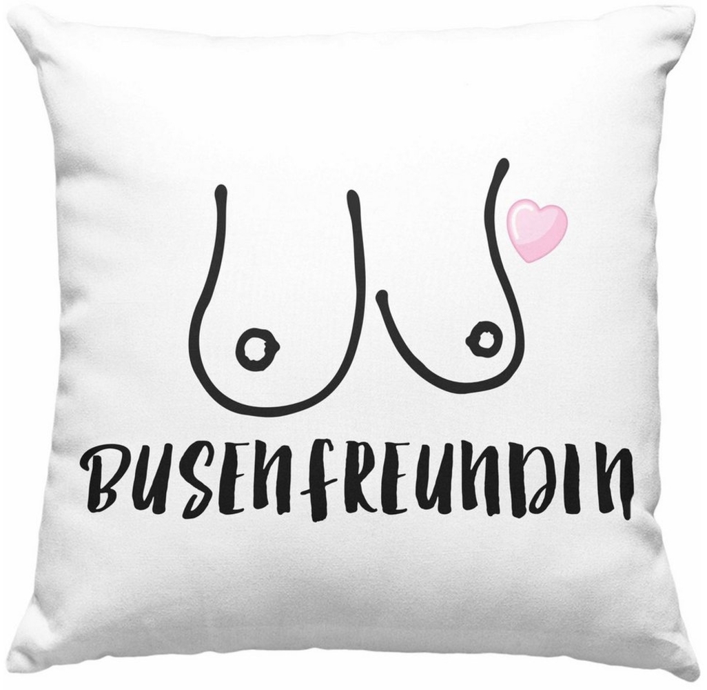 Trendation Dekokissen Trendation - Beste Freundin Kissen Geschenk Busenfreundin Dekokissen m Bild 1