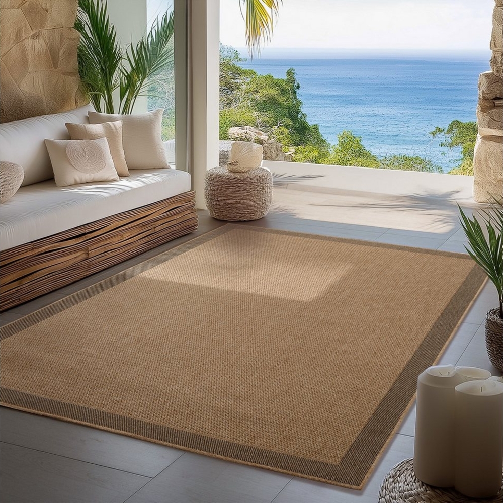 Carpettex Outdoorteppich Boho Design, Läufer, Höhe: 5 mm, Outdoor Teppich Wetterfest Modern Design Wohnzimmer Küchen Terrasse Bild 1