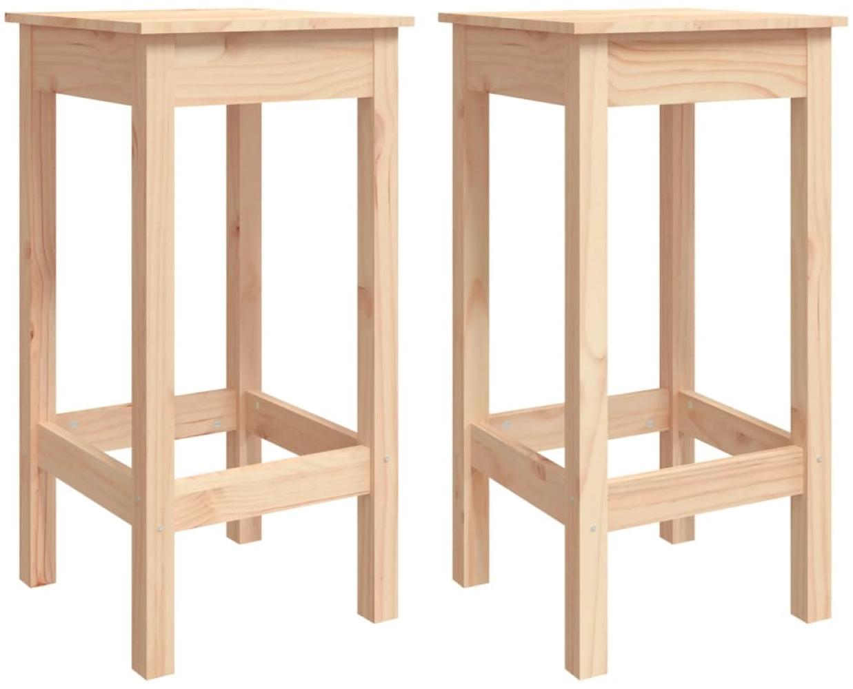 vidaXL Barstühle 2 Stk. 40x40x78 cm Massivholz Kiefer 822137 Bild 1