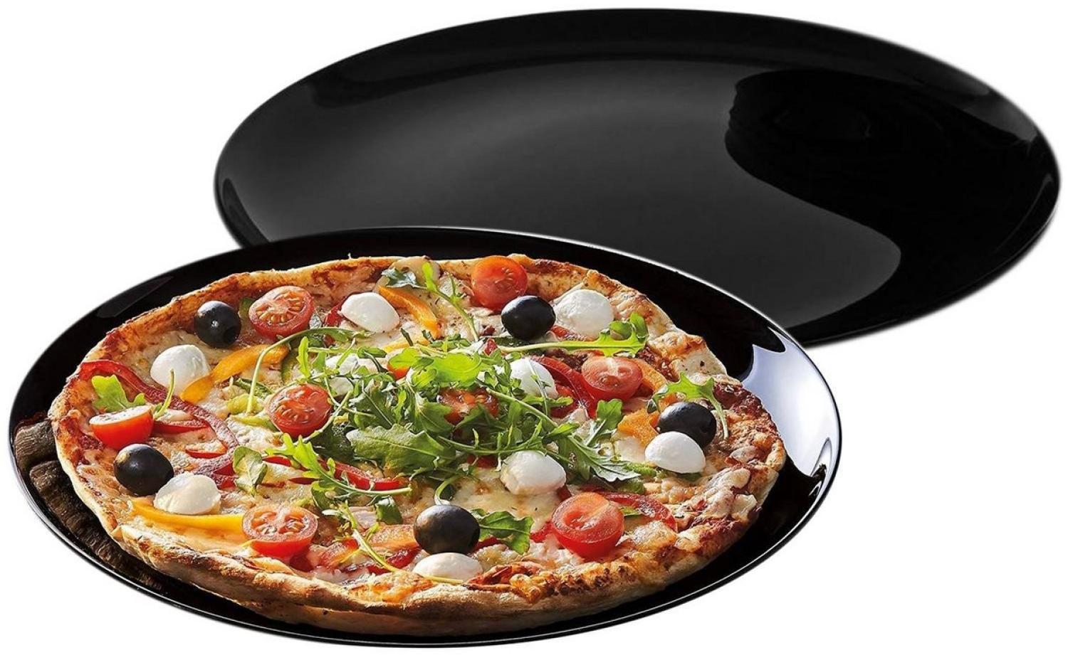 Pizzateller / Grillteller 32cm Black Italian Style - 2 Stück Bild 1