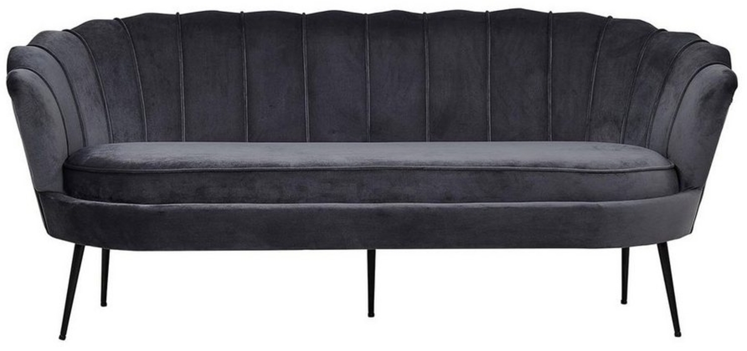 ebuy24 Sofa Nice Sofa 3 Personen velour grau, 1 Teile Bild 1