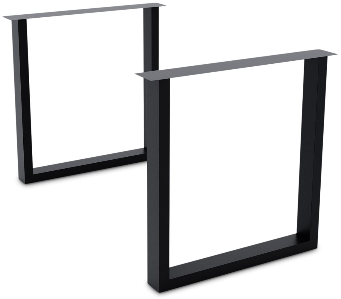 Tischgestell Daphna 76x73,5 Metall Schwarz Bild 1