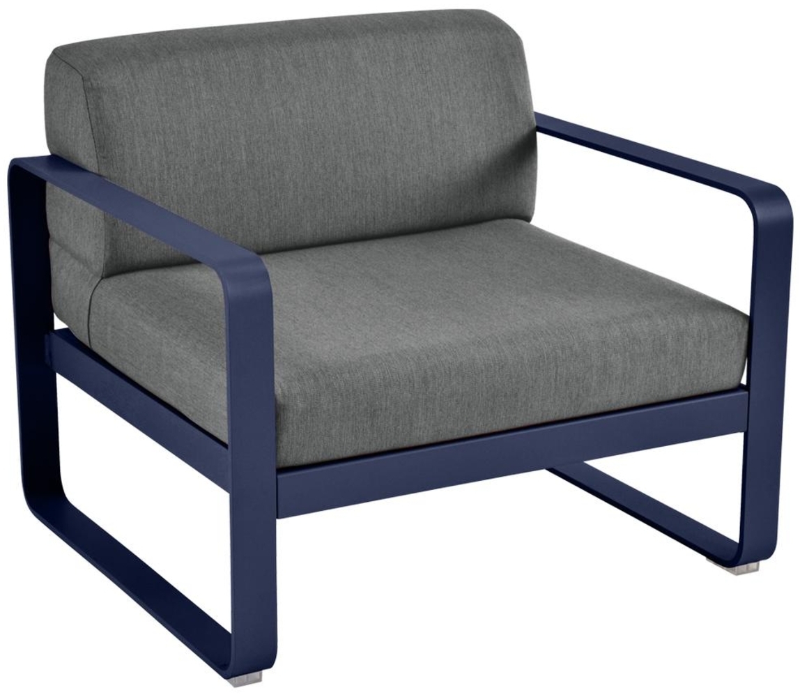 Bellevie Lounge-Sessel Outdoor 92 Abyssblau A3 Graphitgrau Bild 1