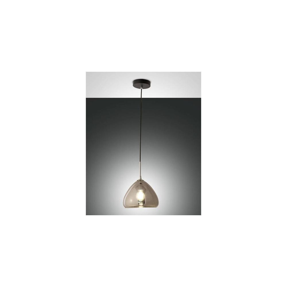 Fabas Luce 3667-40-138 Pendelleuchte Glow verchromt schwarz 25cm E27 Bild 1