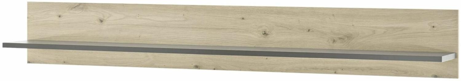 Stylefy Clarissa Wandregal Graphit Eiche Artisan Dekor Bild 1