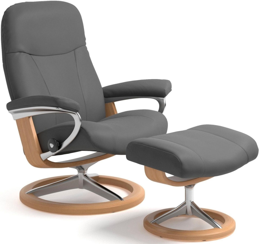 Stressless® Relaxsessel Garda, mit Signature Base, Größe M, Gestell Eichefarben Bild 1