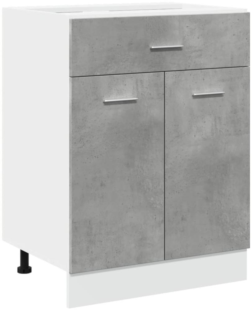 vidaXL Schubunterschrank Lyon Betongrau 60x46x81,5 cm Holzwerkstoff 856088 Bild 1