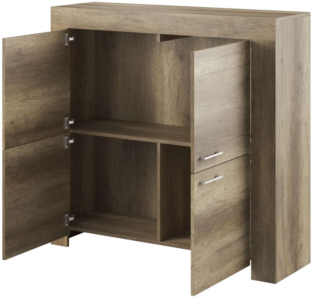 99rooms Lagos Highboard Country Grau Bild 1