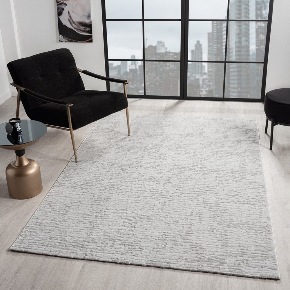 Vimoda Designteppich neues Design modern Läufer Wohnzimmer, Rechteckig, Höhe: 11 mm, streifen, Laüfer, Hoch-Tief Effekt, stein Optik,Einfarbig Bild 1