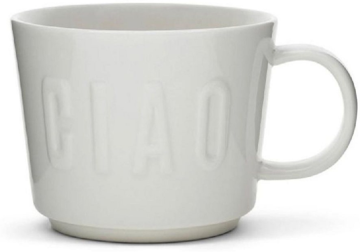 Rivièra Maison Tasse Kaffeebecher Becher Ciao Weiß Bild 1