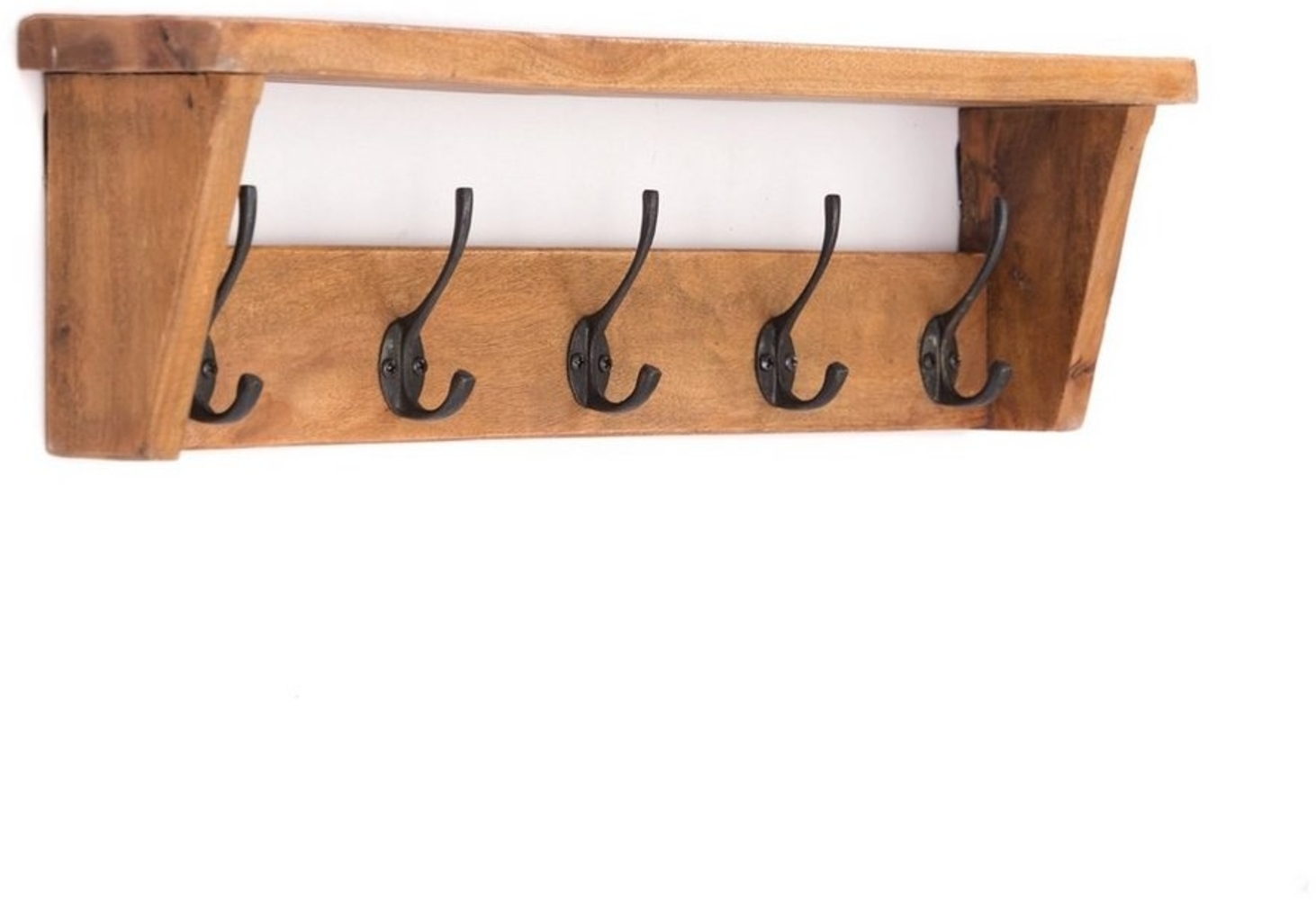CREEDWOOD Wandgarderobe WANDGARDEROBE "GERDA", Altholz massiv Holz, 5 Haken, Kleiderhaken Bild 1