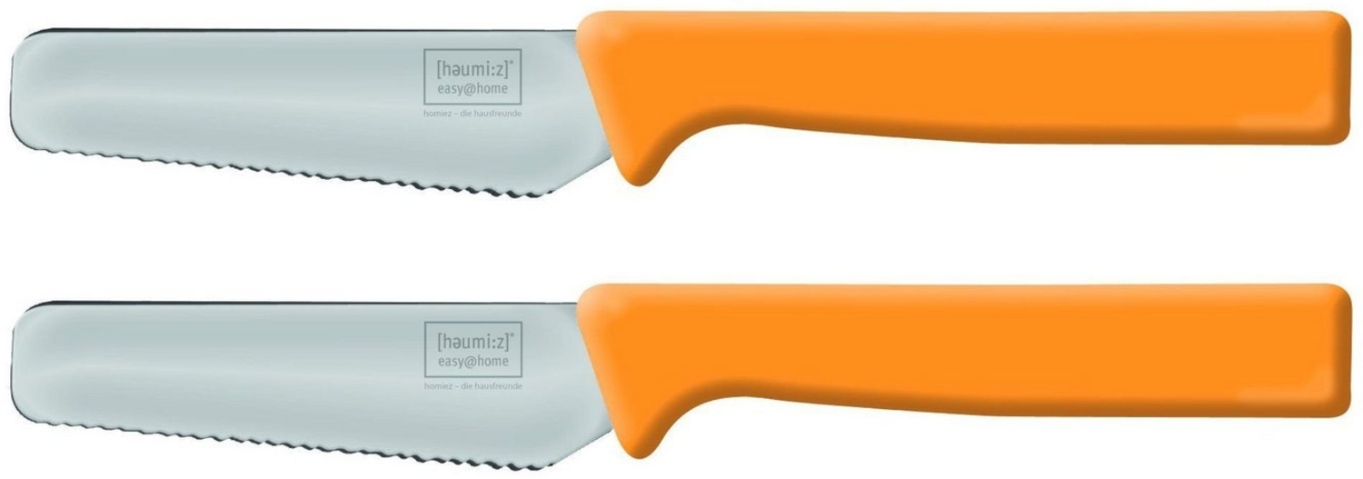 homiez Brotmesser KNIFE, Frühstücksmesser, Brötchenmesser mit Wellenschliff und Soft-Griff Bild 1