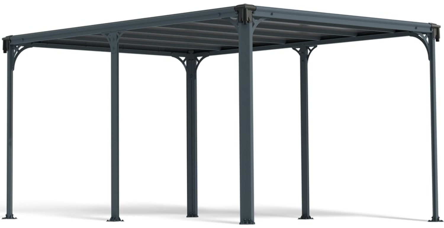 Palram - Canopia 'Milano 4300' Pavillon, Aluminium, Anthrazit, 309 x 426 x 226 cm Bild 1