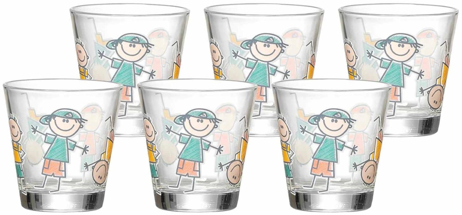 Ritzenhoff & Breker BEST FRIENDS Trinkglas 270 ml Boys 6er Set Bild 1