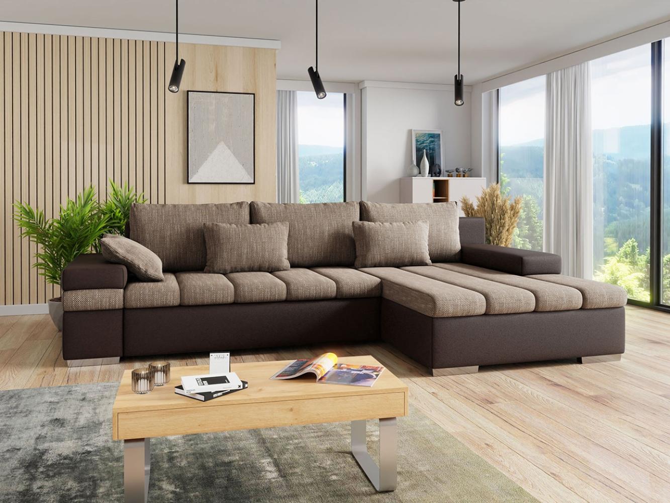 Ecksofa Bangkok, Seite: Rechts, Farbe: Soft 066 + Lawa 02 Bild 1