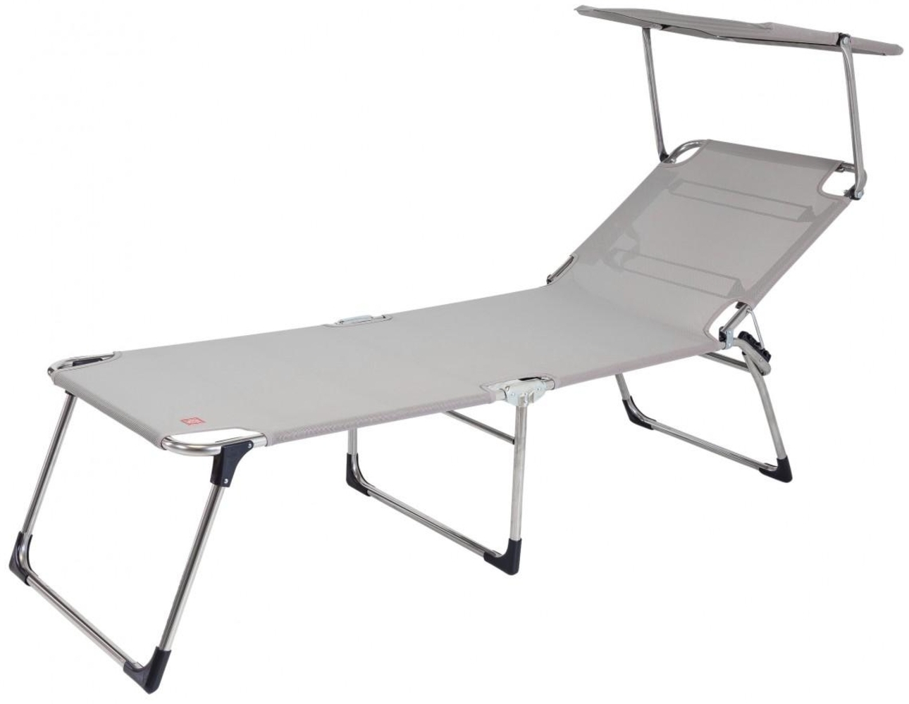 AMIGO FOURTY SUN Grau mit Dach Sonnenliege Gartenliege Bild 1