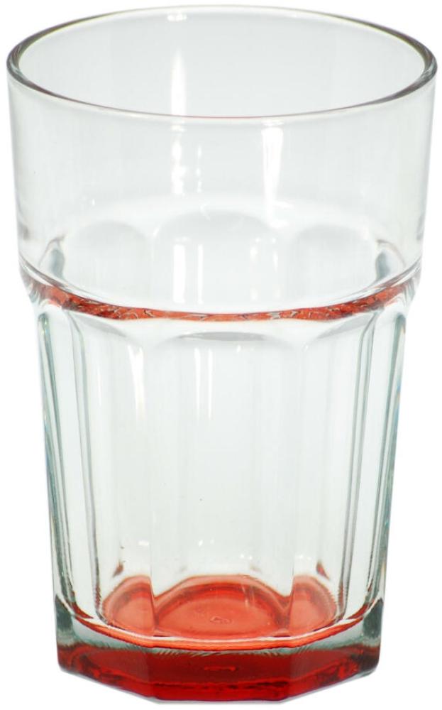 Latte Macchiato Glas, Kaffeeglas, Kaffeetasse, Cappuccino, Tasse, Rot,300 ml Bild 1