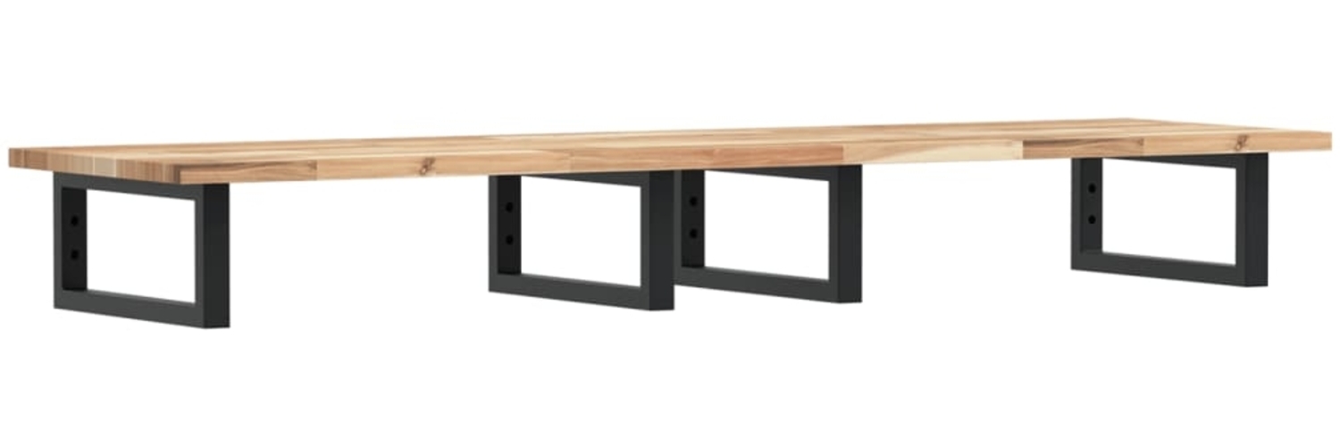 vidaXL Waschbeckenregal Wandmontage Stahl und Akazienholz 3302681 Bild 1