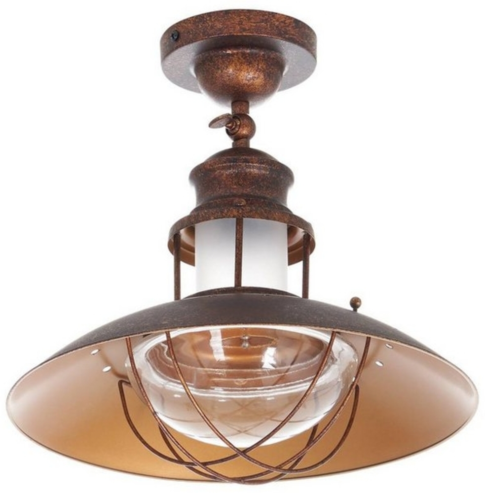 Lindby Deckenleuchten Louisanne, Metall, Braun IP20, 1 x 60 W Bild 1