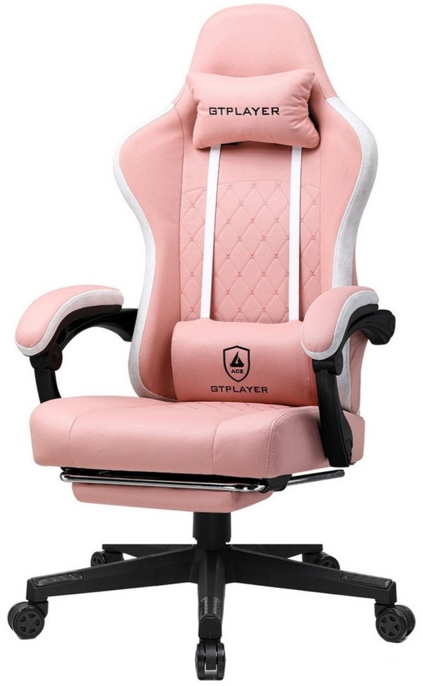 GTPLAYER Gaming-Stuhl Ergonomischer Gaming Sessel Schreibtischstuhl mit Stoffoberfläche (Pacekung), Federsitzkissen Bild 1