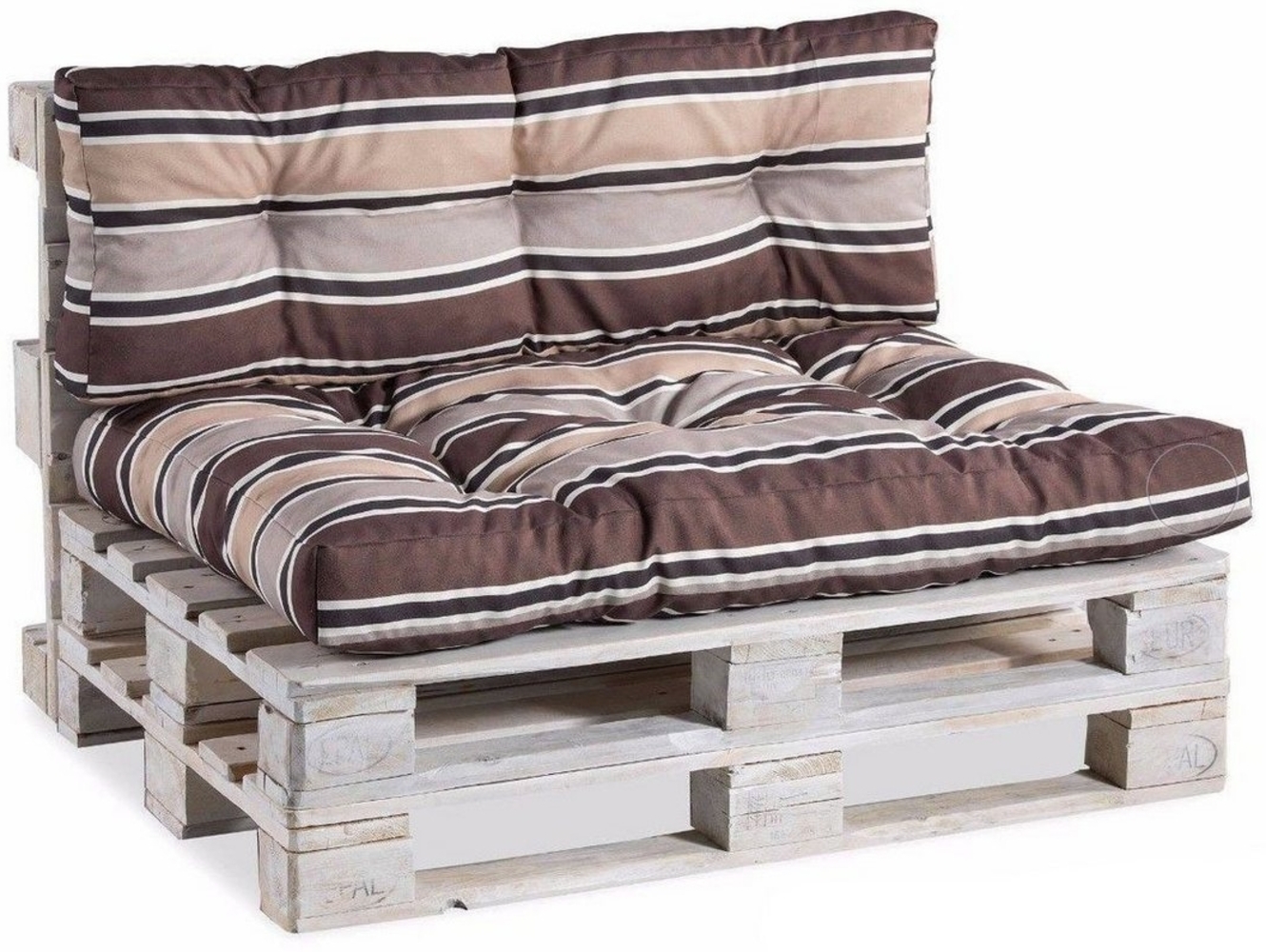 FAVRE Palettenkissen Palettenkissen PPI (Set (Sitzkissen 120x80 +Rückenlehne 120x40) Bild 1