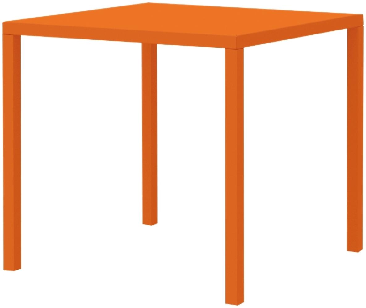 Terrassentisch Quatris 80x80x75 cm orange AR Bild 1