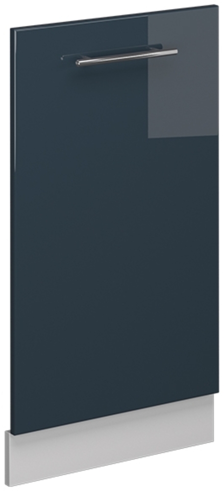 Geschirrspülblende Fame-Line Dunkelblau Hochglanz 45 cm ohne Arbeitsplatte Vicco Bild 1