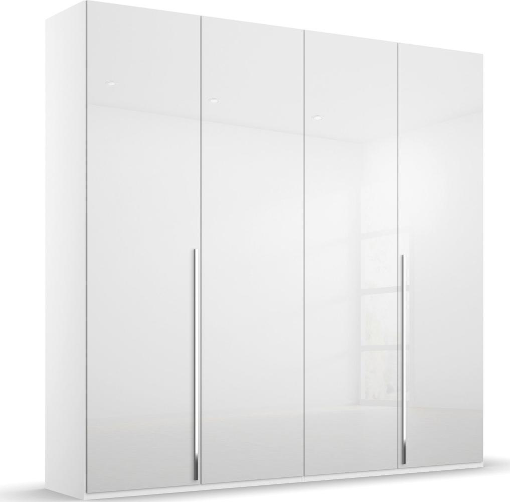 Kleiderschrank Drehtürenschrank Montclar | 201 cm | 4-türig | weiß Hochglanz Bild 1