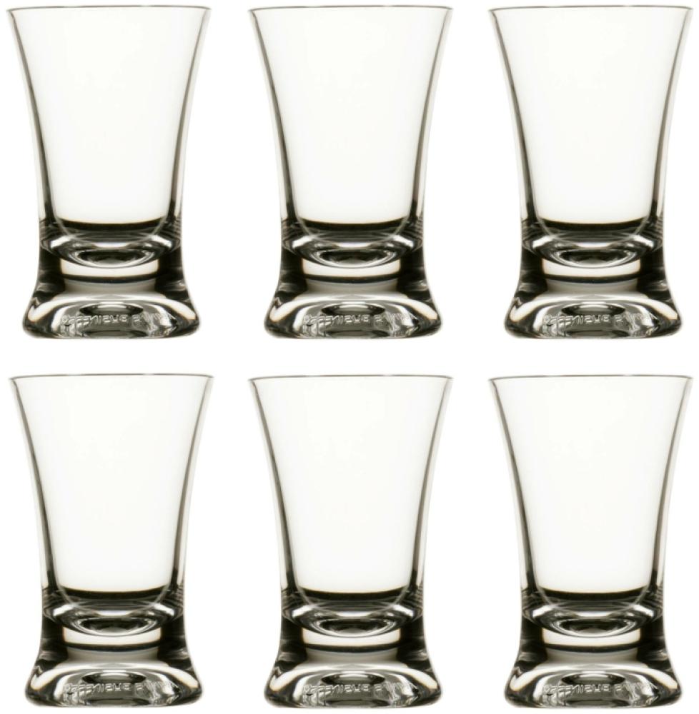 Schnapsglas farblos Set 6 Stück, unzerbrechlich, transparent, Tritan, Party Bild 1