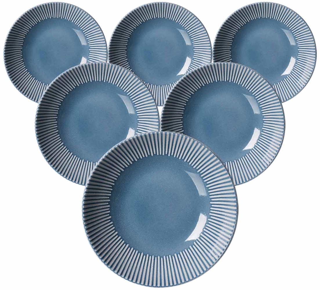 Ritzenhoff & Breker Banda Suppenteller ø 20 cm 6er Set Blau - DS Bild 1