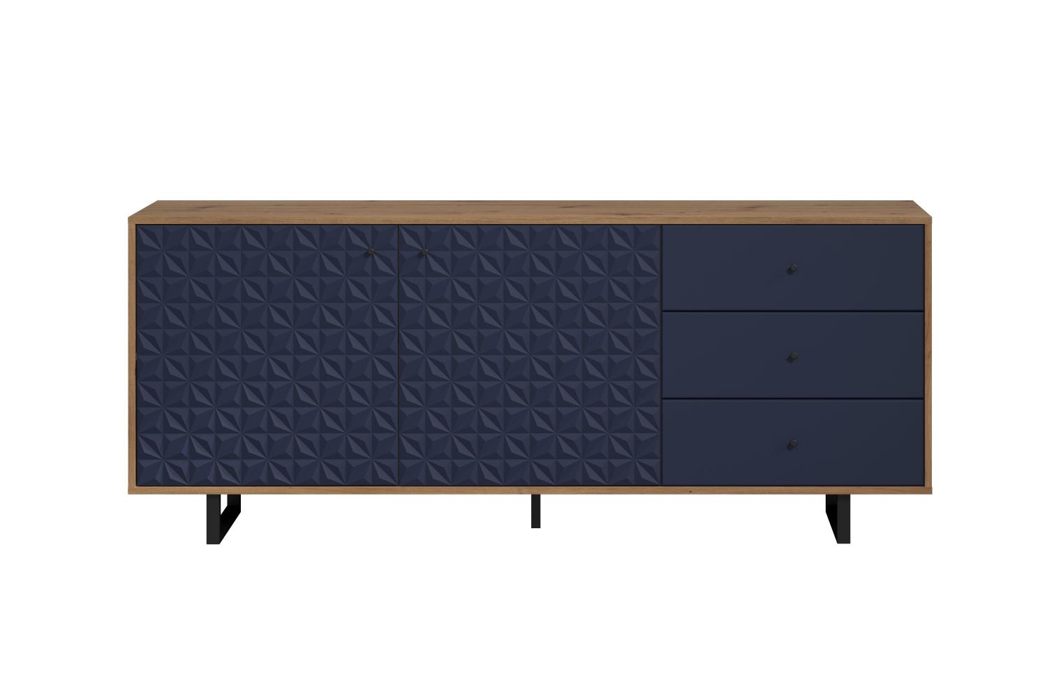 Sideboard Sentra | Dark Blue / Artisan Eiche Bild 1