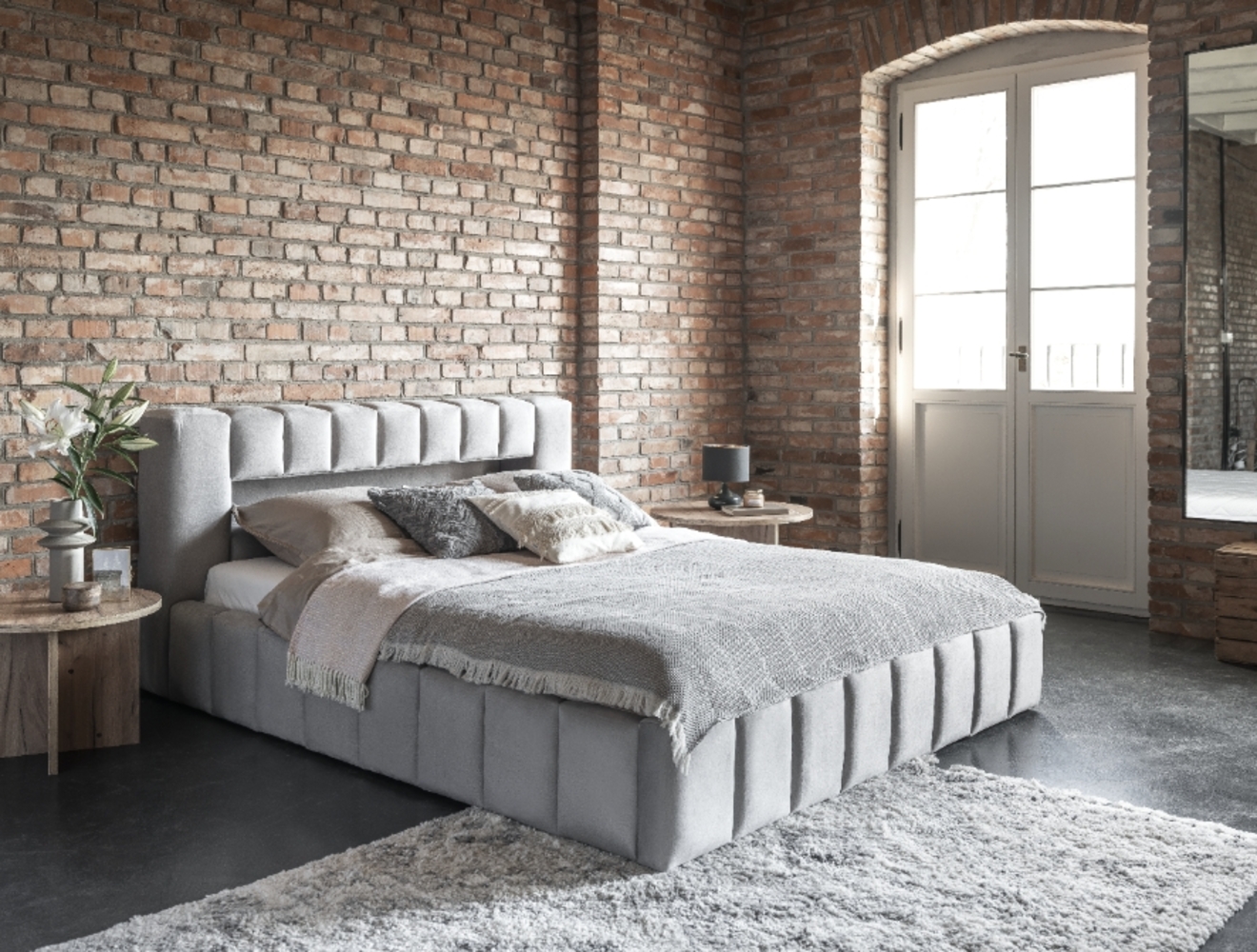 Bett Lamica 180x200, Bett, Grau Bild 1