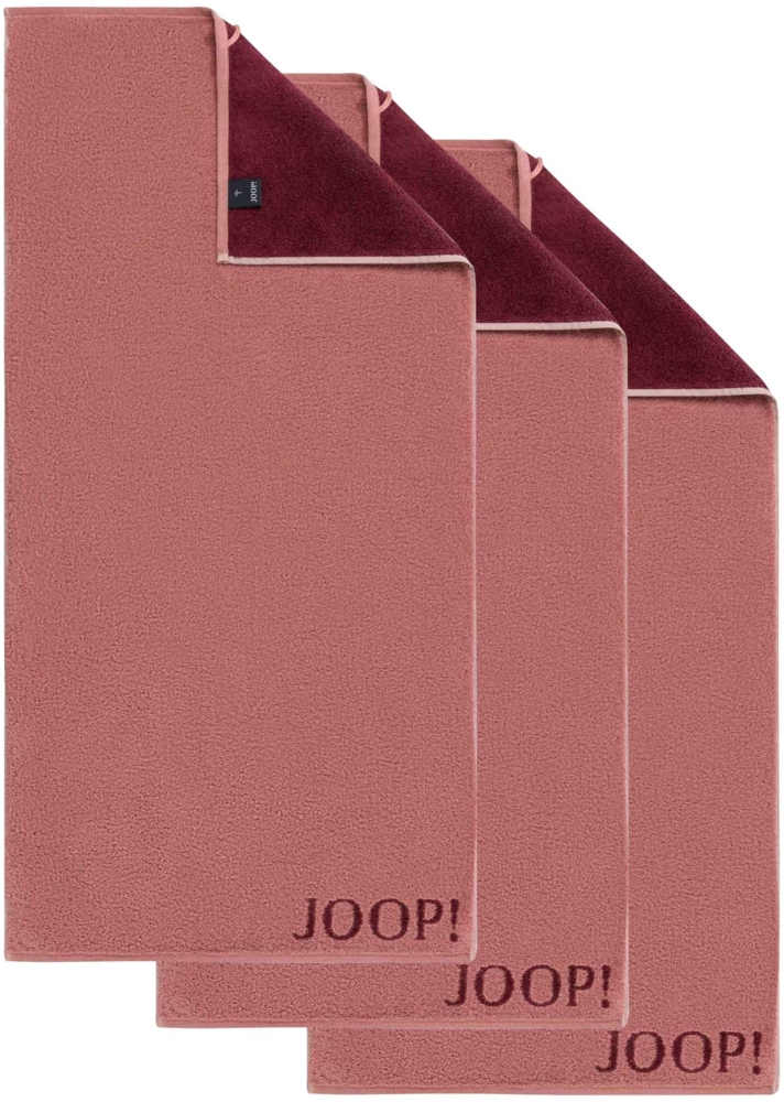 JOOP! Handtuch Classic / Infinity Kollektion, 3er Pack - Walkfrottier Rot (Rouge) 50x100cm Bild 1