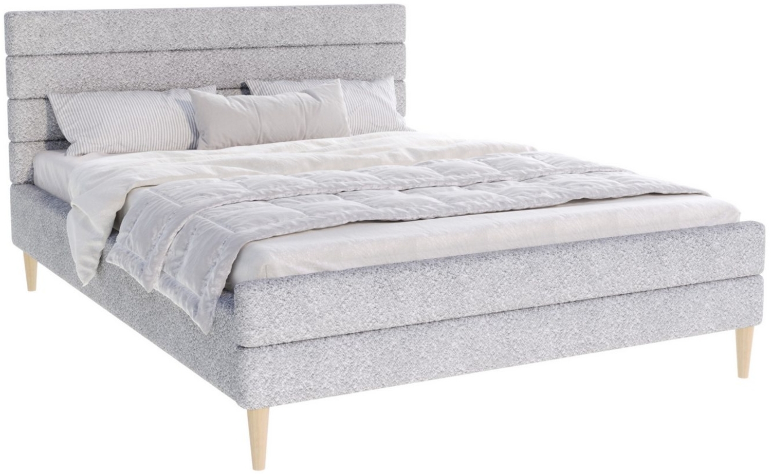 FDM Polsterbett VERMONT Bettgestell 120x200, 140x200, 160x200, 180x200cm, ohne Bettkasten, ohne Matratze Bild 1