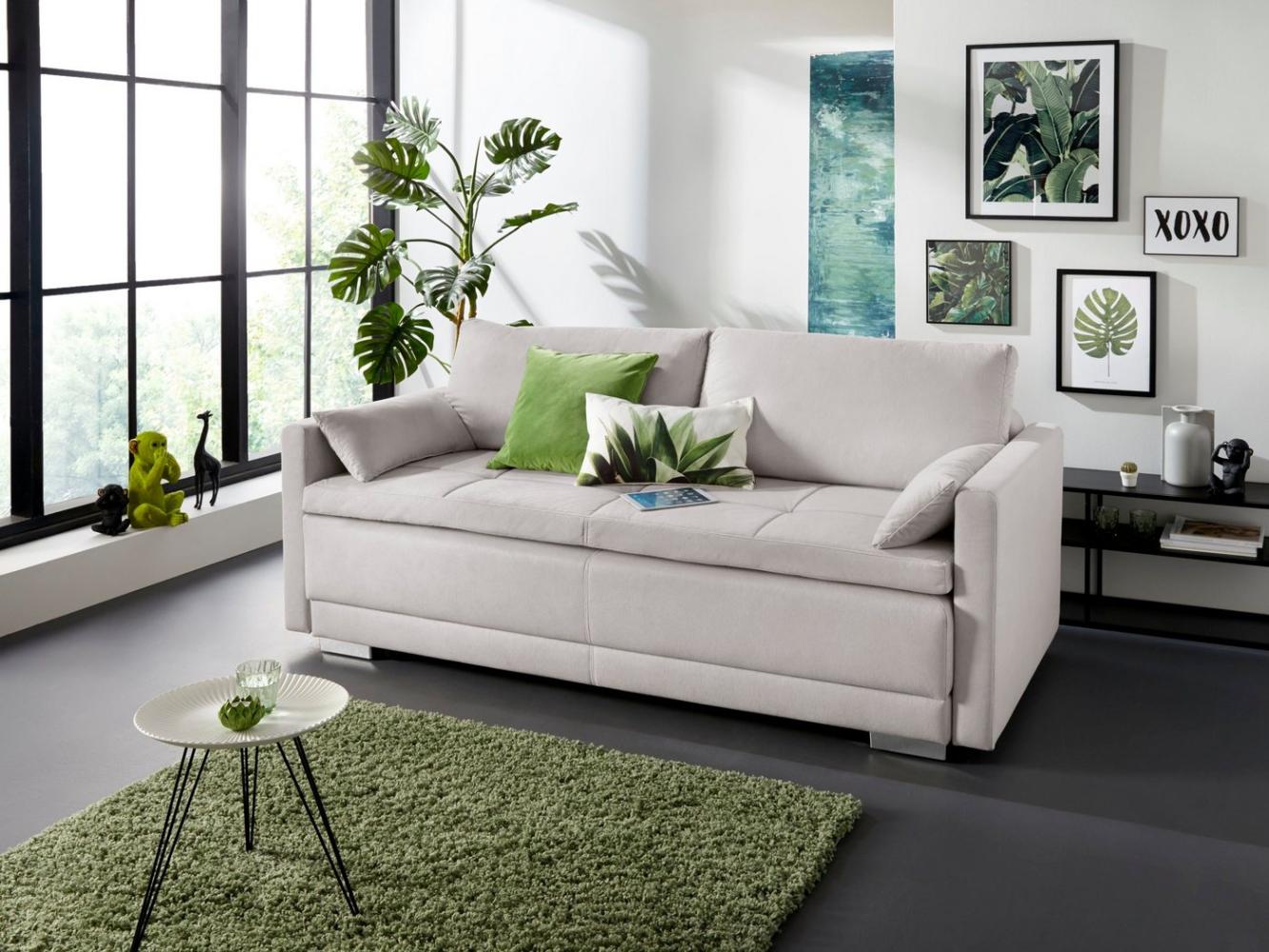 INOSIGN Schlafsofa Berlin, mit Boxspringaufbau, Bettfunktion & Bettkasten, Dauerschlafsofa Bild 1