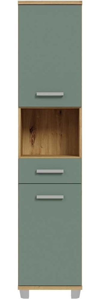 Hochschrank Venus / Veris, Holzwerkstoff, Grün, Holzfarben, 40 x 187 x 35 cm Bild 1
