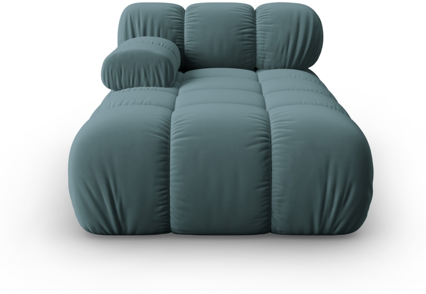 Micadoni Recamiere Bellis Links Samt Bluvel Türkis Bild 1