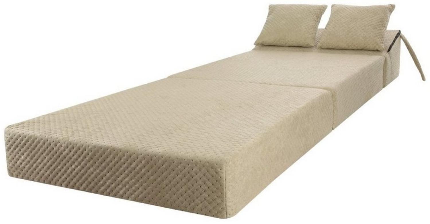 Schlafsessel Klappmatratze Conforto mit Kopfteil Beige Bild 1