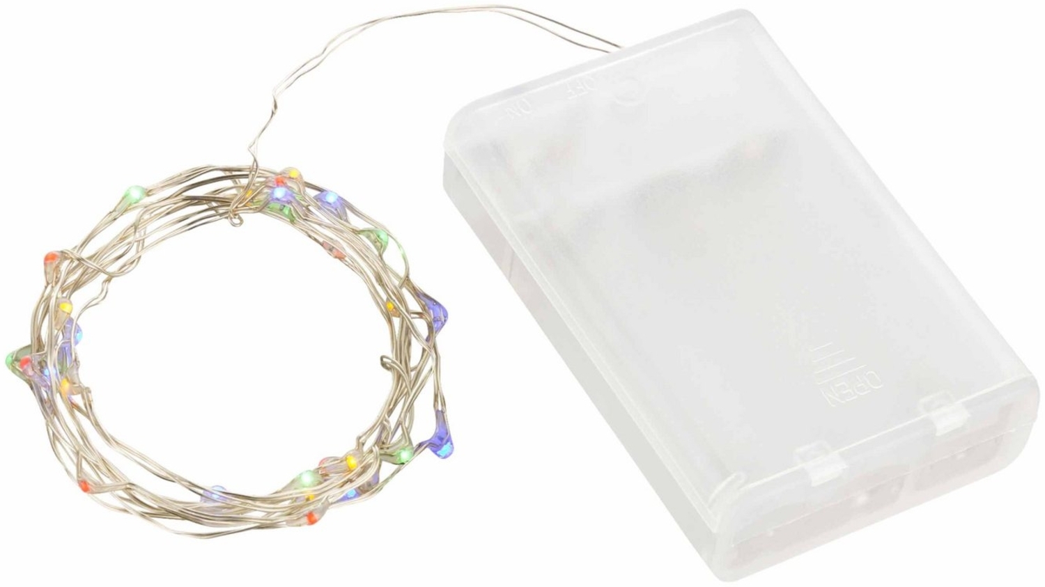 2x 30er LED Lichterkette Batteriekette Party Wasser Beleuchtung Deko Licht bunt Bild 1