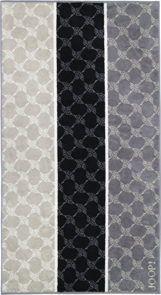 JOOP! Handtuch Joop! Handtuch Duschtuch 1657-97 Cornflower Stripes Schwarz 50x100, Walkfrottier, 100% Baumwolle Bild 1