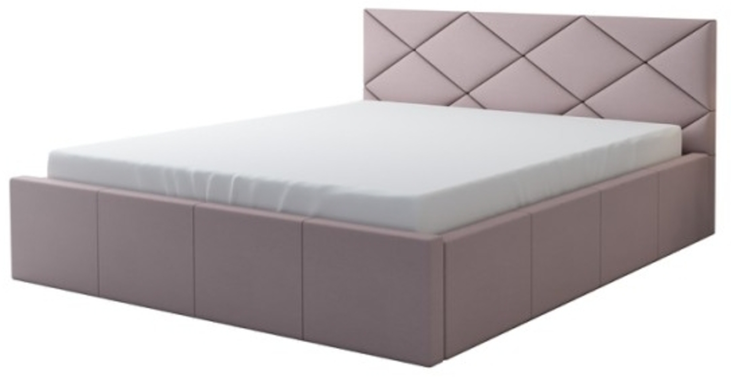 Polsterbett VIGI 90x200 mit Matratze, Bettkasten und Lattenrost. Farbe: Flamingo 19 Bild 1
