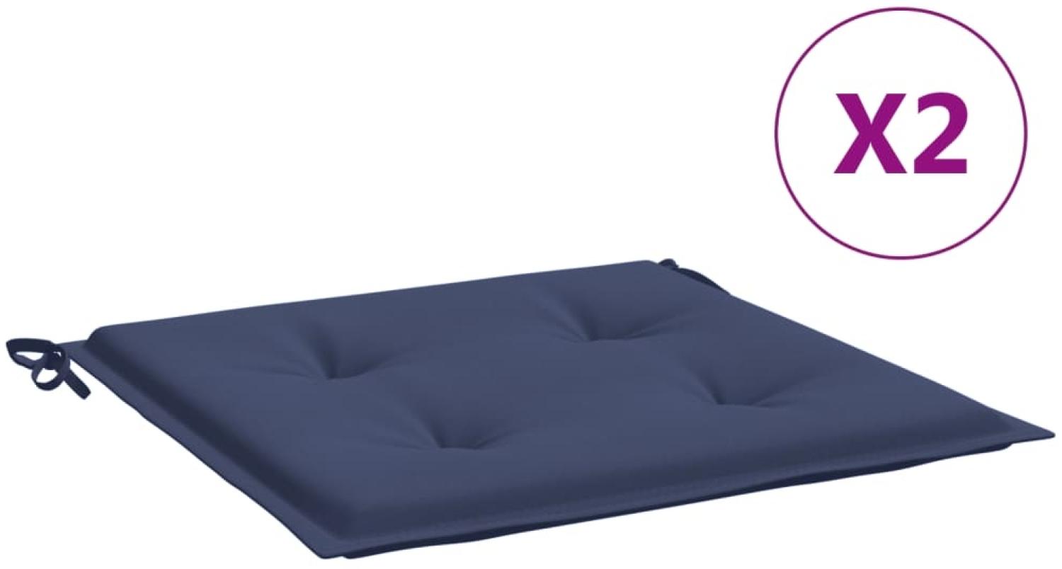 vidaXL Palettenkissen 2 Stk. Marineblau 50x50x4 cm Oxford-Gewebe 378427 Bild 1