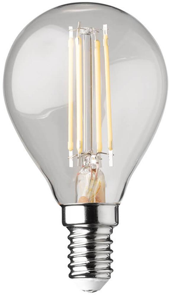 E14 Filament LED - 3 Watt, 320 Lumen, warmweiß, Ø4,5cm - extern dimmbar Bild 1