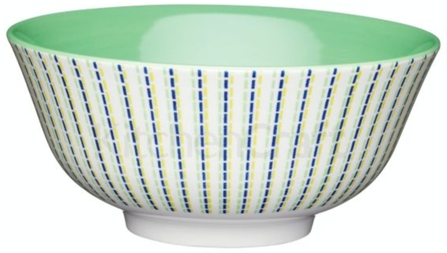 KitchenCraft Stoneware Bowl 15,7 cm Blue and Lime Bild 1