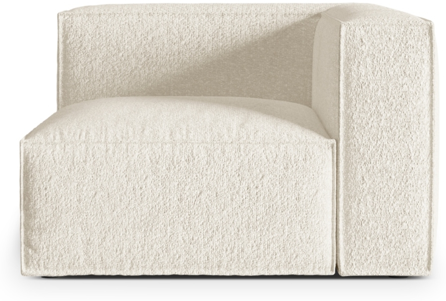 Micadoni Eckmodul Nuria 1-Sitzer Boucle Elfenbein Bild 1