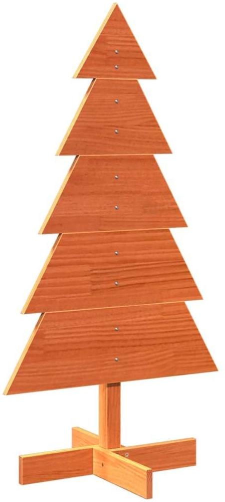 vidaXL Weihnachtsbaum zum Schmücken Wachsbraun 100cm Massivholz Kiefer 858188 Bild 1