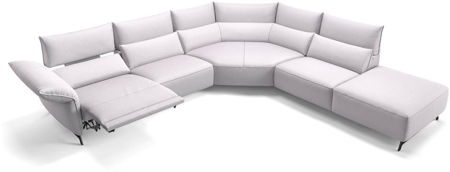 Sofanella Wohnlandschaft CUNEO Leder Sofalandschaft Sofa in Weiß Bild 1