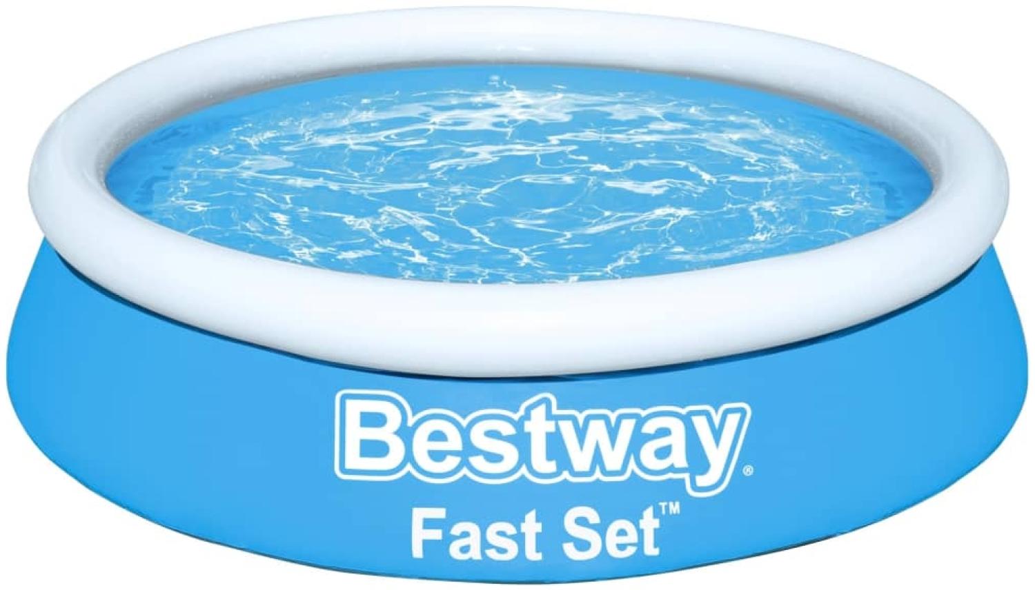 Bestway Fast Set Pool Aufblasbar Rund 183x51 cm Blau Bild 1