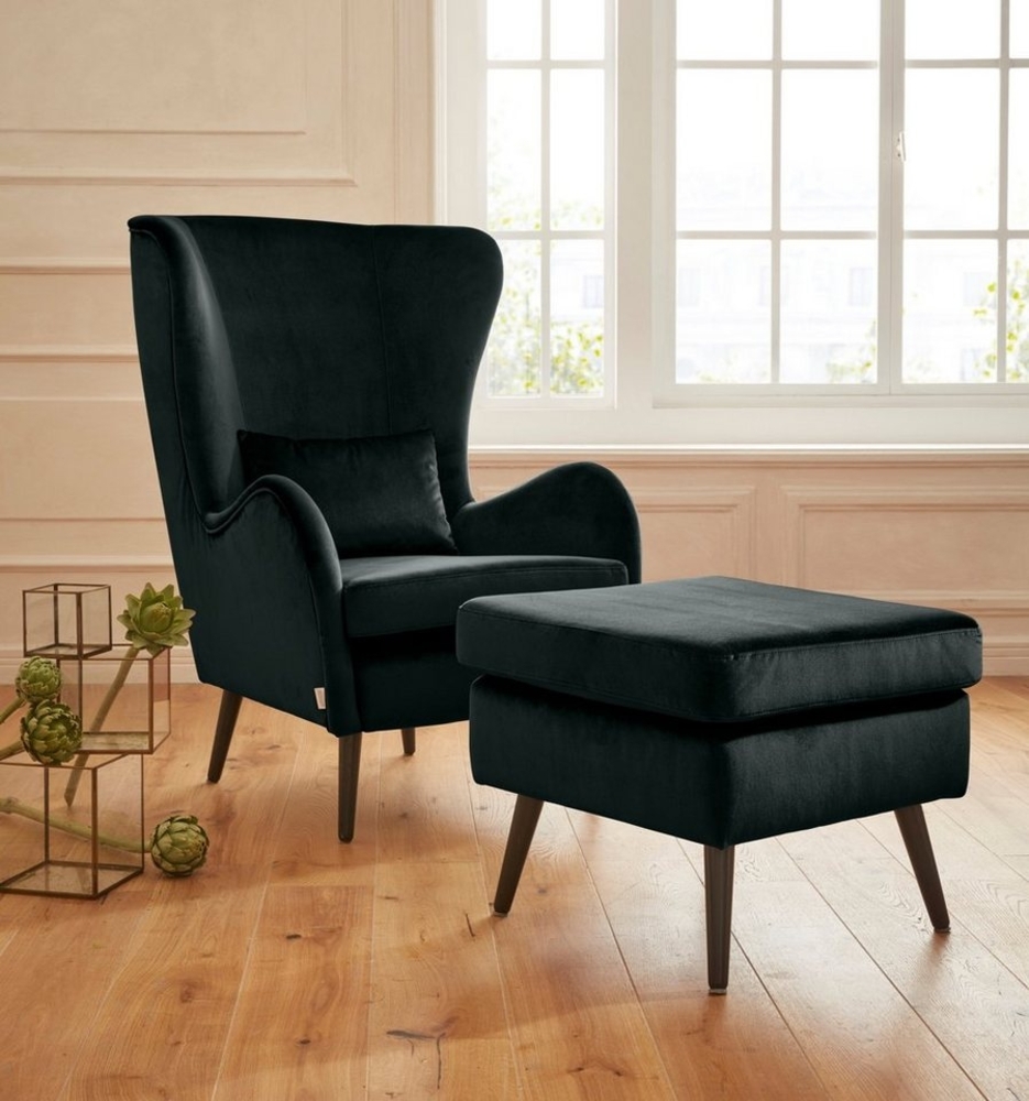 Guido Maria Kretschmer Home&Living Sessel Sallito, TV-Sessel, Ohrensessel mit, Hocker, in vielen Bezugsqualitäten, auch in Samtcord Bild 1